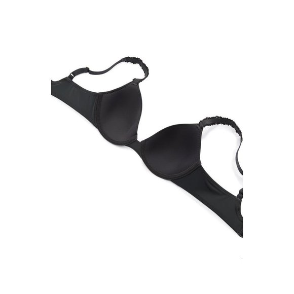 NATORI Rose Dream Custom Coverage UW T-Shirt Bra Coal Black 32C #731080 NEW - Picture 6 of 12